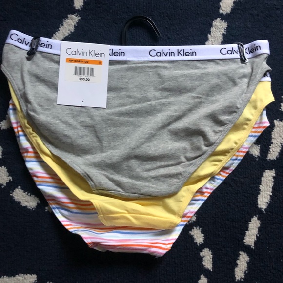 NWT $35 set of 3 Calvin Klein bikini panties underwear Sz S - Picture 12 of 13